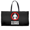 no humans allowed district 9 Weekender Totes