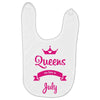 queens are born in july Baby Bibs