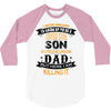Super Cool Son Of A Freaking Awesome Dad 3/4 Sleeve Shirt
