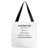 And God Said... Cool Tshirts Tote Bags