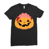 pumpkin brain Ladies Fitted T-Shirt