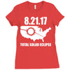 total solar eclipse 2017 Ladies Fitted T-Shirt
