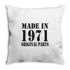 made in 1971 original parst Throw Pillow