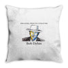 Bob Dylan Nobel Tee Throw Pillow