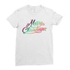 merry christmas Ladies Fitted T-Shirt