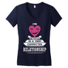 I Am Actually In A Very Commited Relationship Women's V-Neck T-Shirt