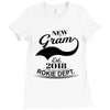 New Gram 2018 Rokie Dept. Ladies Fitted T-Shirt