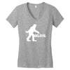gfoot t shirt funny t shirt cool tshirt sasquatch shirt kids tee shirt Women's V-Neck T-Shirt
