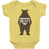 i need a hug Baby Bodysuit