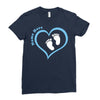 Baby Boy with Heart Any Name Customized Ladies Fitted T-Shirt