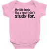 my life feels Baby Onesie