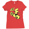 f bom Ladies Fitted T-Shirt