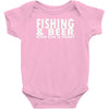 fishing beer Baby Onesie