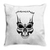 stupid skull Throw Pillow