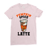 pumpkin space latte Ladies Fitted T-Shirt