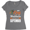 Halloween Kings Are Born In September Women's Triblend Scoop T-shirt