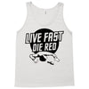 live fast die red Tank Top