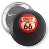 route 66 sign distressed, ideal birthday gift or present Pin-back button
