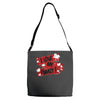 i love my family Adjustable Strap Totes