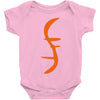 helix of heroes funny retro sci fi superhero symbol cool logo Baby Bodysuit