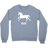 unicorn believe Crewneck Sweatshirt