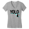 yolo cat Women's V-Neck T-Shirt