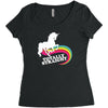 totally straight funny rainbow unicorn gay pride novelty fashion Women's Triblend Scoop T-shirt
