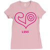 love (2) Ladies Fitted T-Shirt