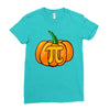 pumpkin pi Ladies Fitted T-Shirt