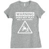 warning does not play well with others Ladies Fitted T-Shirt