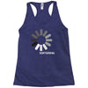 buffering  funny retro loading computer console fashion party Racerback Tank