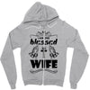 I Am One Blessed Wife Zipper Hoodie