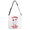 boxing llama Adjustable Strap Totes