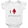 I Love Ethereum Baby Onesie