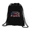 United States Space Force American Flag Drawstring Bags