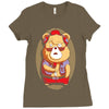 brown bear Ladies Fitted T-Shirt