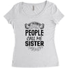 My Favorite People Call Me Sister Women's Triblend Scoop T-shirt