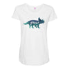 Prince Dinosaur Maternity Scoop Neck T-shirt