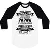 Super Cool Papaw Of A Freaking Awesome Granddaughter 3/4 Sleeve Shirt