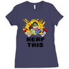 gamer gremlin stole pog Ladies Fitted T-Shirt