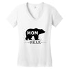 mommy bear Women's V-Neck T-Shirt