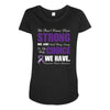 we don't know how strong we are until being strong is the only choice Maternity Scoop Neck T-shirt