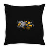 friendly kitty Throw Pillow