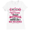 they call me gram partner in crime Ladies Fitted T-Shirt