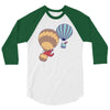 hot bear balloon 3/4 Sleeve Shirt