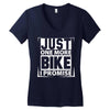 Just One More Bike I Promise Women's V-Neck T-Shirt