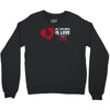 love and a dog life Crewneck Sweatshirt