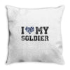 i love my soldier navy camouflage Throw Pillow