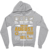Born August  Multitasking Problem Solving Tees Zipper Hoodie
