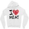 i love meat Zipper Hoodie
